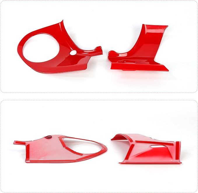 Center Console Dashboard Panel Cover Trim Kit Compatible with 2016-2023 Chevrolet Chevy Camaro(Red)