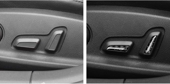 Real Carbon Fiber Trim for Audi Accessories | for B9 A4 S4 A5 S5 2017-2019 / RS5 2018 2019 Seat Adjustment Interior Thick Overlay Decal