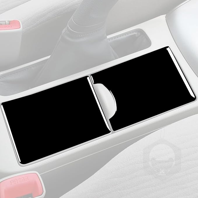 Glossy Bright Piano Black Car Center Console Cup Holder/Storage Box Switch Cover Decoration Sticker Interior Trim Compatible with Toyota Corolla 2009 2010 2011 2012 2013 Auto Trim Accessories