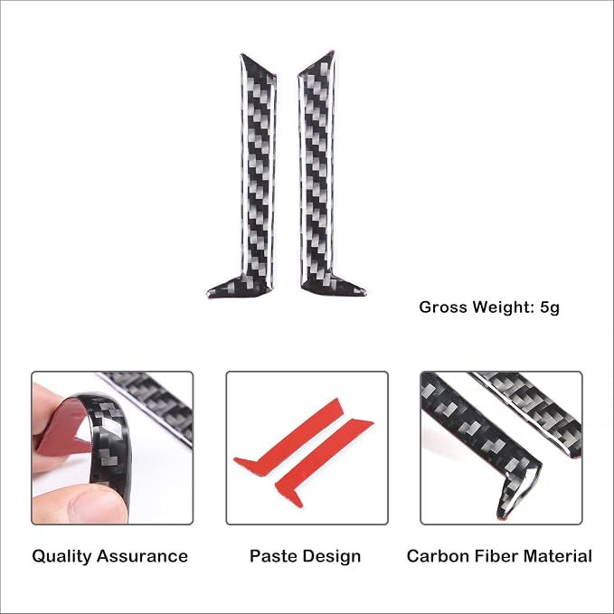 Car Steering Wheel Decoration Frame Cover Trim Compatible with Toyota Tundra/Sequoia 2022-2024 & Tacoma 2024 Carbon Fiber Center Console Steering Wheel Lower Panel Moulding Protect Sticker Accessories