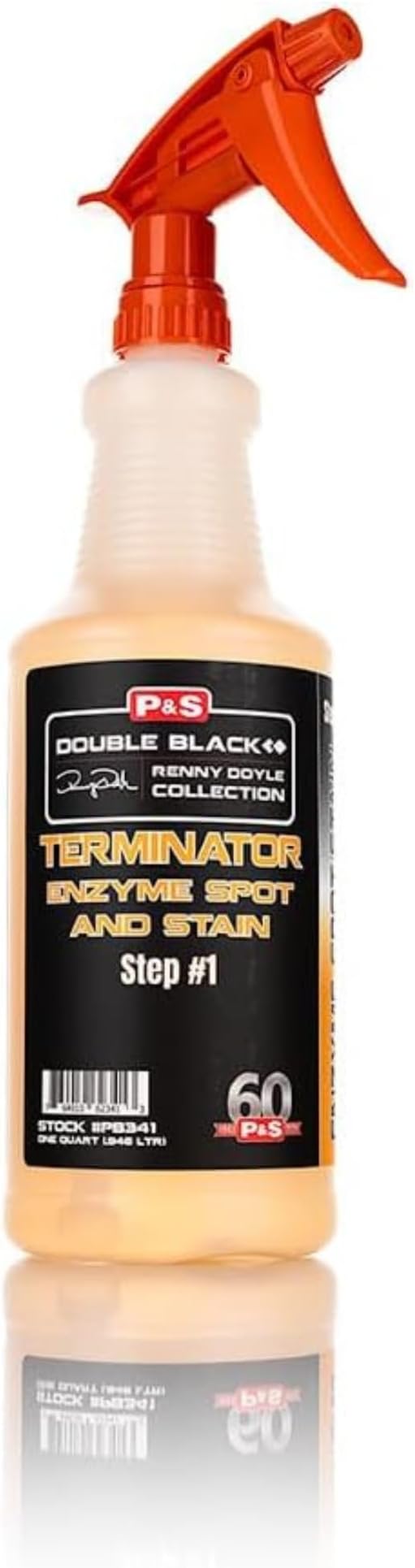 P & S PROFESSIONAL DETAIL PRODUCTS Terminator Enzyme Spot & Stain Remover – Professional Upholstery & Carpet Cleaner, Eliminates Grease, Dirt, Protein-Based Stains, Fresh Scent - 32 Oz.