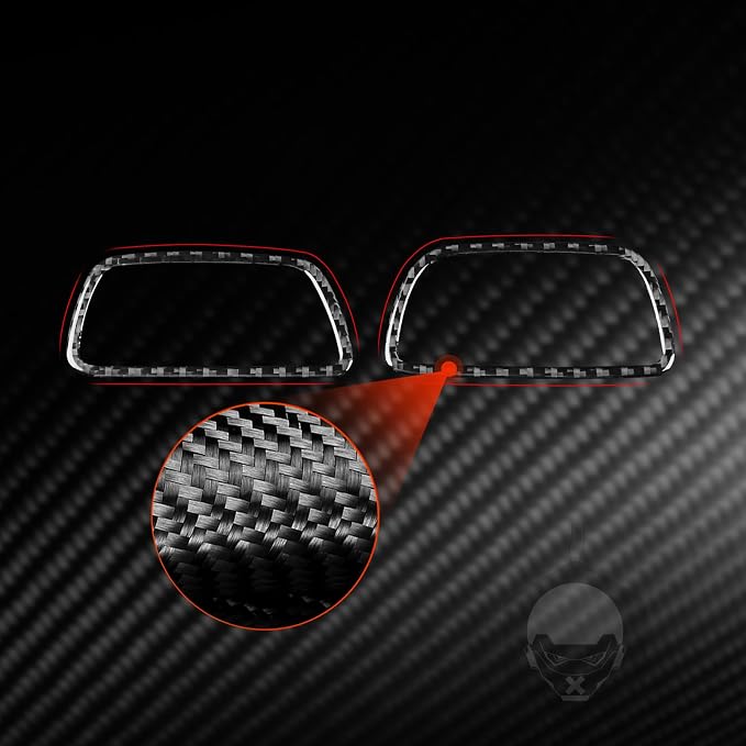 Real Carbon Fiber Trim for Honda CRV Accessories | for CR-V 2012 2013 2014 2015 2016 Defogger Air Outlet Vent Panel Sticker Interior Thick Overlay Decal