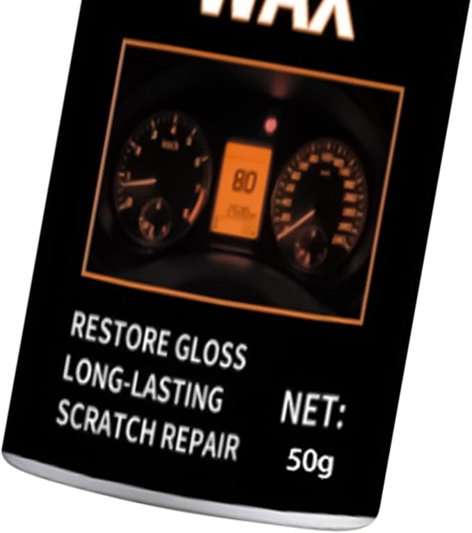 Car Interior Restorer Paste, Fast Micro-Polishing Grit, 50g, Car Panel Scratch Eraser, Gauge Cluster Renewal Cream, Safe Submicron Filler, for Door Trim Motorcycle Windscreen