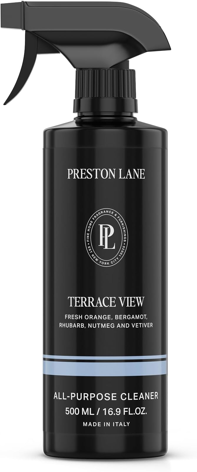 Preston Lane Luxury All-Purpose Cleaner, Terrace View Scent – Bio-Based Multi-Surface Spray | Streak-Free Finish, Lifts Dirt, Smudges & Grease | Vegan & Cruelty-Free
