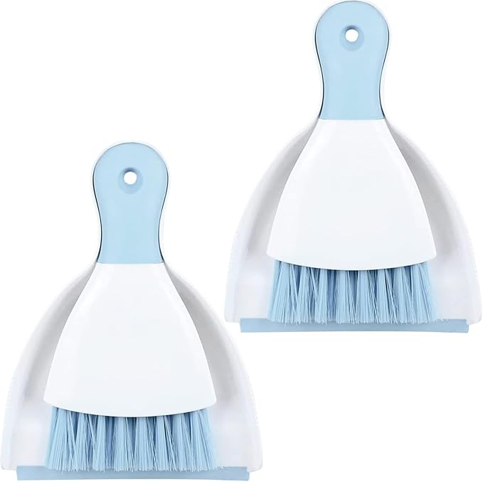 Dustpan and Brush Set (Light Blue, 2set)