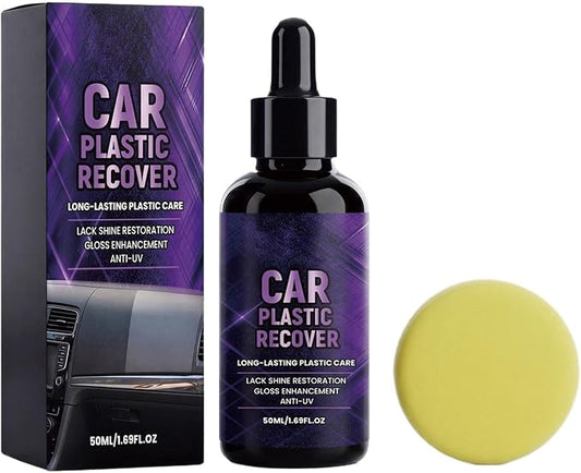 Vehicle Interior Cleaner 50ml High Gloss Long Lasting Fast Acting | Car Exterior Trim Restorer Polishing Agent for Detailing Maintenance Care Restoration Exterior Dashboard Headlight