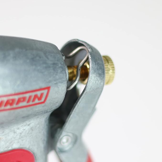 Chapin 4600 Professional Heavy Duty Galvanized Steel 7-way Spray Nozzle With Ergonomic Rubber Grip, Silver/Red