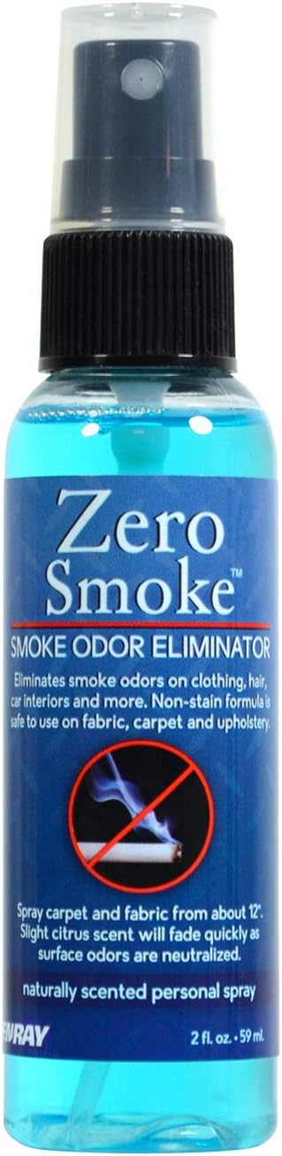 Jenray Zero Smoke Odor Eliminator Spray, 2 oz - Eliminate cigars, cigarettes, smoke odors as well as mold, food smells and musty rooms.