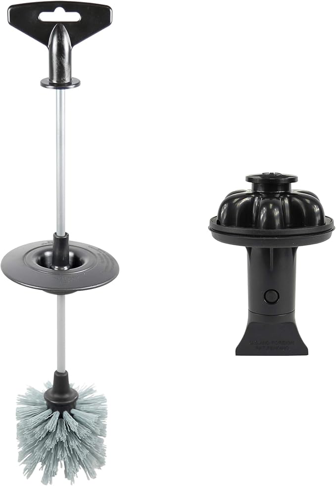 Next by Danco 10927A Brush. It Garbage Disposal Cleaning Brush & Disposal Genie II (Black) Combo, Kitchen Sink Drain Splash Guard, Dish Soap Reservoir, Strainer & Stopper, Food Scraper