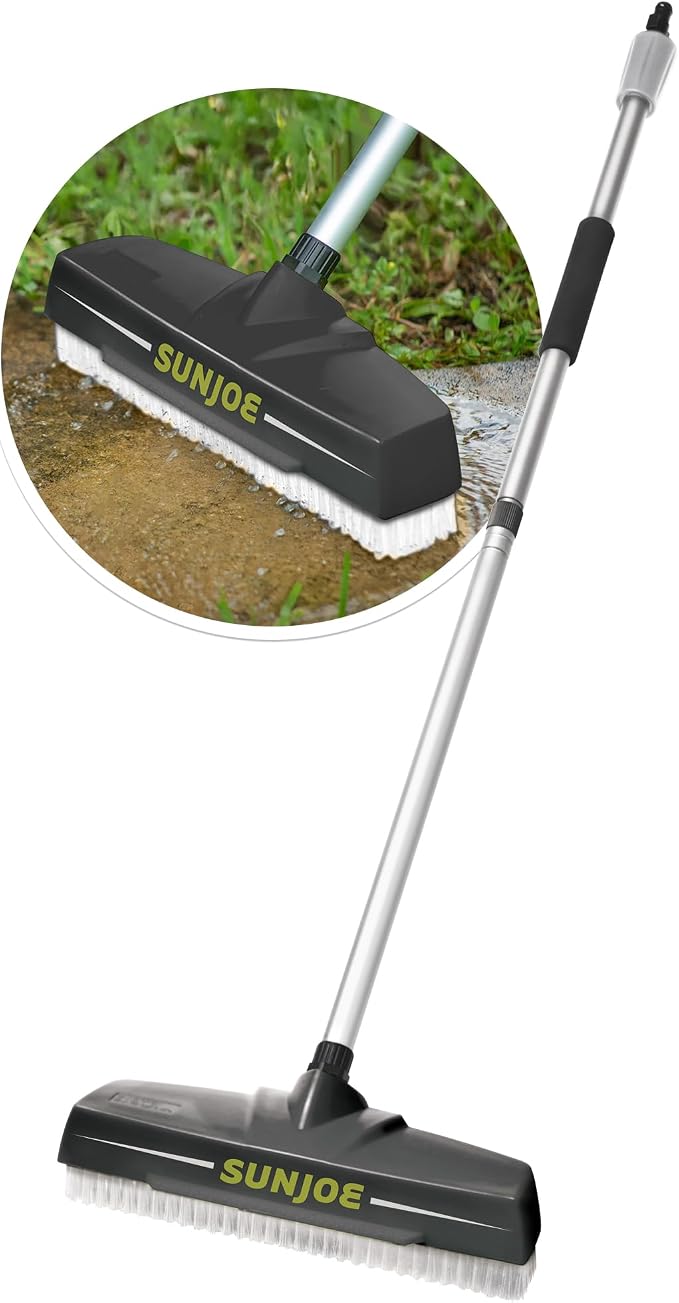 Sun Joe SPX-PWB1 Power Scrubbing Broom for Sweeping and Surface Cleaning, Compatible with SPX Series Pressure Washers