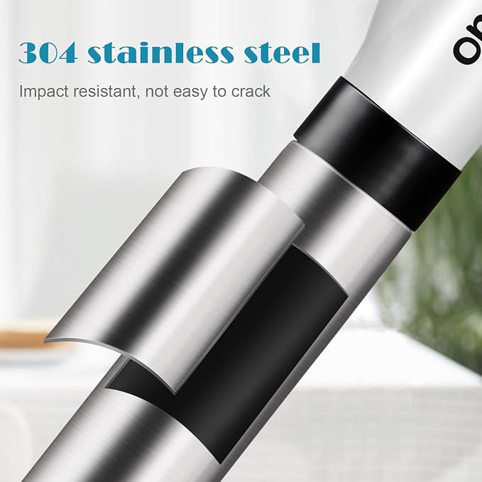 Toilet Plunger Drain Clog Remover: High Pressure Air Drainage Blaster Clog Remover Tool- Stainless Steel White Air Plunger for Bathroom, Sink, Floor, Kitchen Clogged