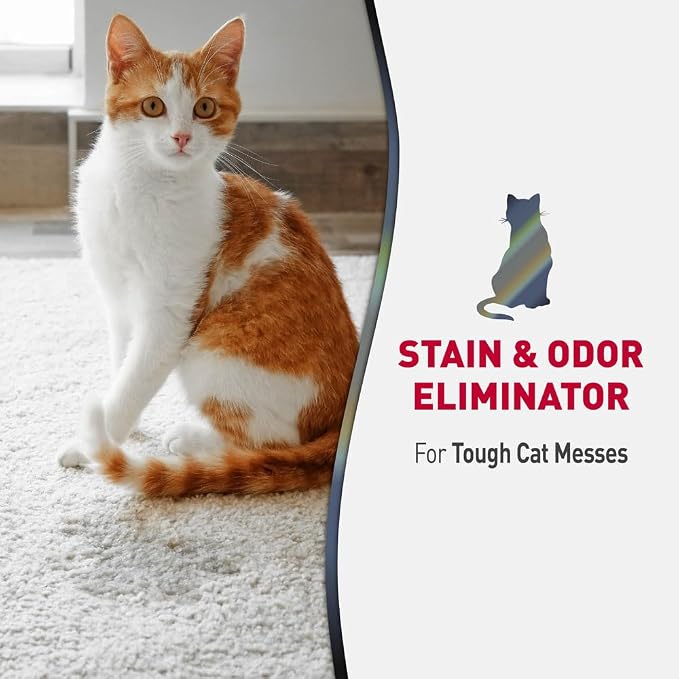 Nature’s Miracle Advanced Cat Stain & Odor Eliminator, Severe Mess, 1 gal | Enzymatic Cleaner Eliminates the Toughest Cat Messes, For Use on Multiple Surfaces, Safe For Pets and Home*, Fresh Scent