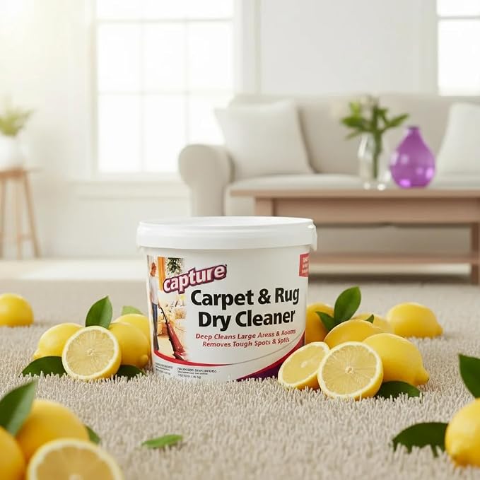 Capture Carpet Total Care Kit 400 - Carpet Deodorizer & Freshener Powder - Spot & Stain Remover - Pet Odor Eliminator - Fresh Natural Scent - Dry Rug Powder Cleaner w/Pre-Mist Spray