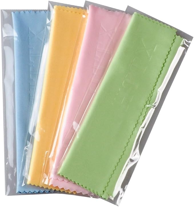 Microfiber Screen Cleaning Cloths, HTTX 4-Pack 6 x 7 inches for Cell Phones, Tablets, LCD TV, Laptop, Camera Lenses, Surface Tablet, Monitor, Car GPS Screens, Spectacles, Glasses, Watches [Yellow]