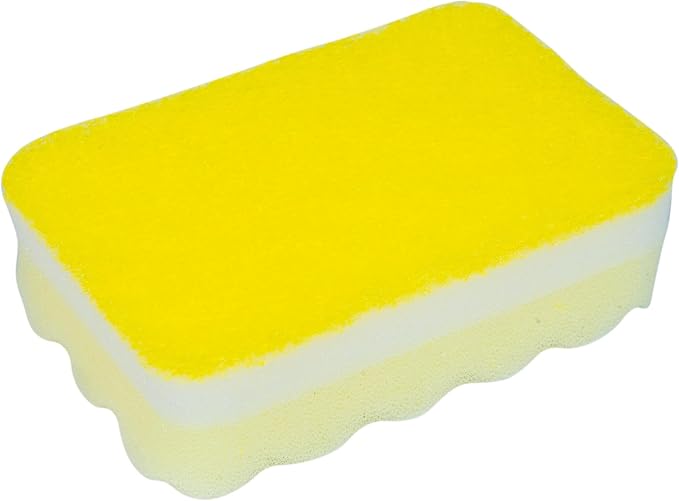 Fabuloso Scratch-Free Kitchen Dish Sponges, Rainbow Cellulose Scrubber Sponge with Scouring Pad for Dishes, Pots, Pans, Counters and Sinks, Tough on Messes, 4.25 x 2.75 x 1.25 in, 12 Count