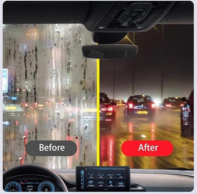 3PCS Window Oil Film Cleaning Brush,Upgrade 2.0 Clear View Glass Cleaner | Auto Glass Oil Film Remover, Anti-Rain & Anti-Fog Protection for Safe Driving, Complete Kit with Brush & Towel