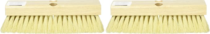 08755 Tampico Deck Scrub Brush with 1 Tapered and 1 Threaded Hole, 10-Inch (Pack of 2)
