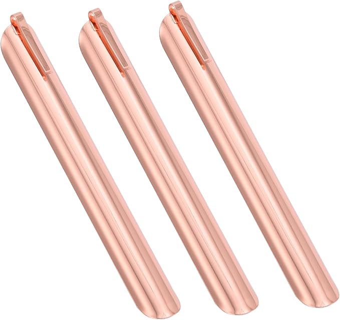 Table Crumb Sweepers for Servers, Bread Crumber Cleaner Stainless Steel Table Crumbers for Tablecloth in Restaurants and Homes, Servers, Waitresses Tool Accessories (Rose Gold, 3)