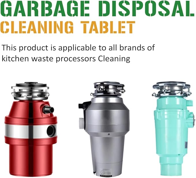 Garbage Disposal Cleaner Deodorizer Tablets 6 Pack Sink Freshener Kitchen | Deep foaming clean, Fresh scent, All disposal compatible,Effortless maintenance