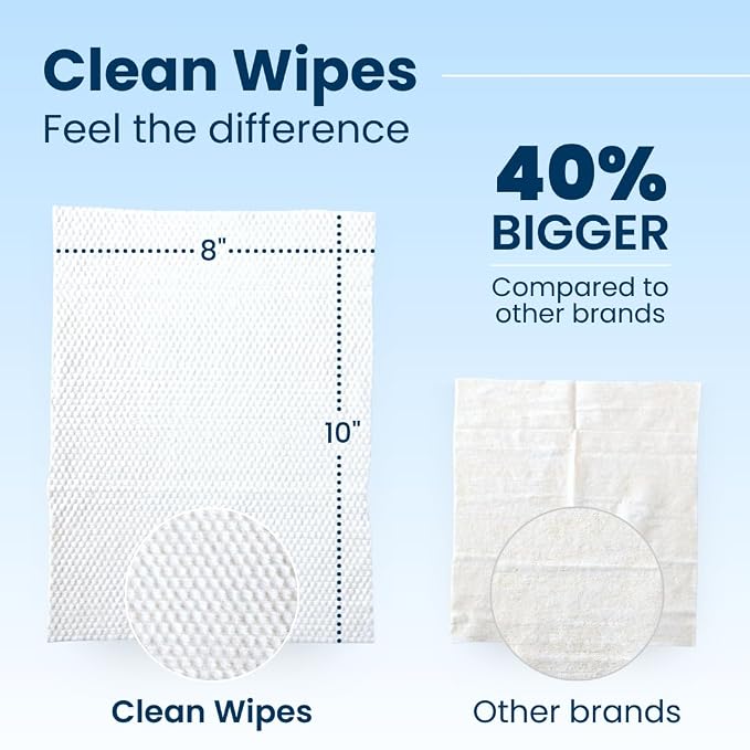 Clean Skin Club Clean Wipes, XL Makeup Remover Face Wipes, Textured Cleansing Facial Wipes for Sensitive Skin, Hypoallergenic, Fragrance-Free, Vegan, 40% Bigger, 30 Count