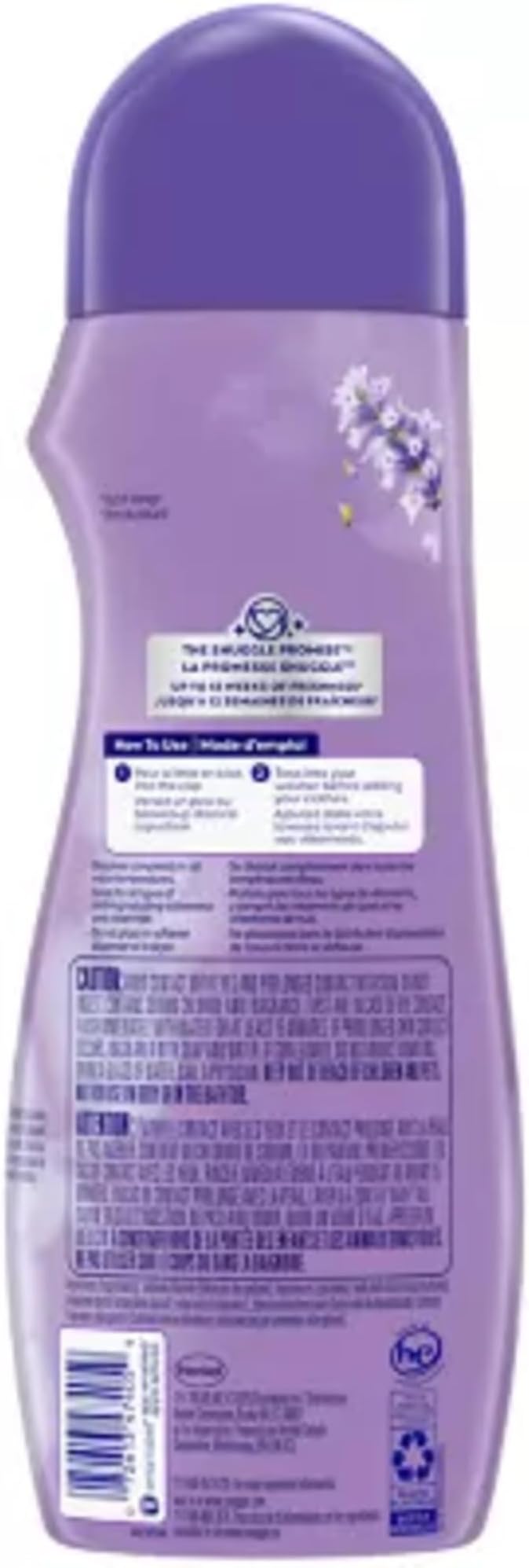 Snuggle In Wash Scent Booster, Lavender Breeze, 21oz, 4-Pack | Fragrance enhancer for clothes, bedding and activewear, HE safe, Bead form, Works in all machines and water temperatures