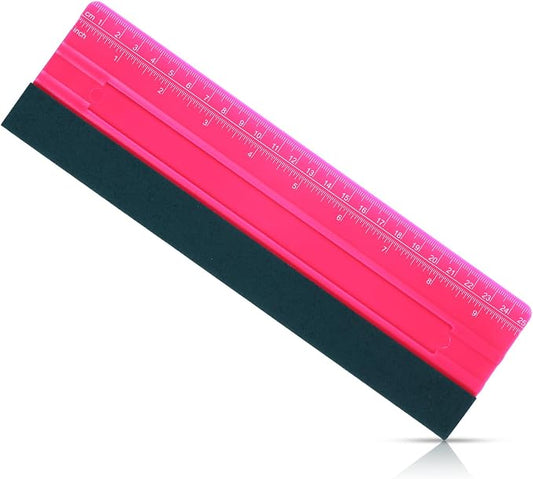 Wallpaper Smoothing Tool, Professional Vinyl Squeegee with Ruler Felt Squeegee for Vinyl Decals Sticker Paper Wallpaper Window Film Tools