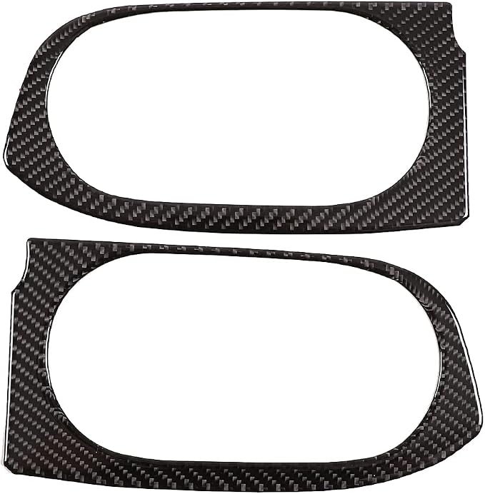 Door Armrest Panel Cup Holder Trim Frame Sticker for Honda Pilot 2016-2022/Ridgeline 2017-2023/Passport 2019-2023, 2rd Row Rear Seat Cup Holder Trim Cover (2rd Row Cupholder Trim Frame)