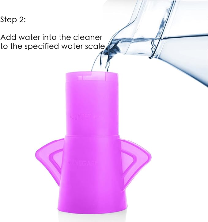 Microwave Oven Cleaner, Angry Mom Microwave Cleaner, Steamer Cleaning with Vinegar and Water, Microwave Oven Cleaner for Kitchen Office (Purple)