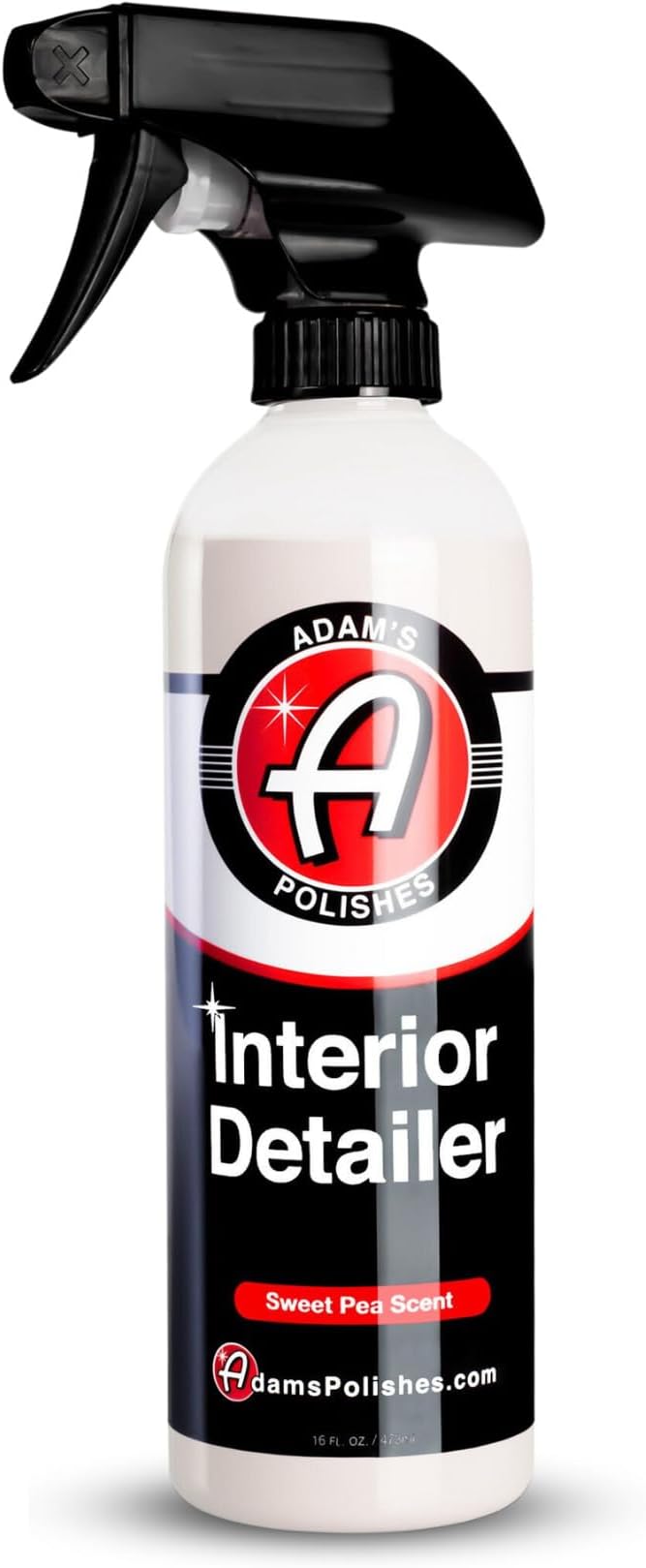 Adam's Polishes Interior Detailer 16 fl. oz (Sweet Pea) - Total Car Interior Cleaner, Protectant & Dressing | All Purpose Cleaner & Leather Conditioner | Vinyl, Dashboard, Screen, Seat Cleaner & More