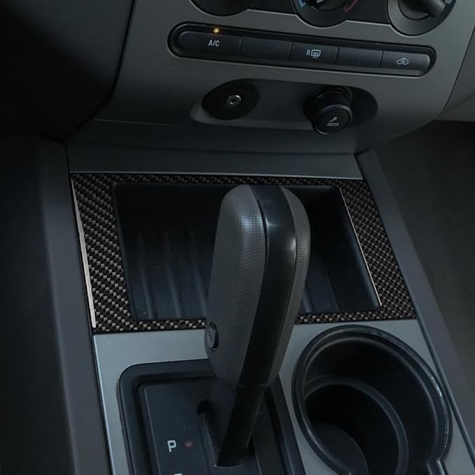 Fit for Ford Expedition 2007-2014 Carbon Fiber Center Stickers | Trim Center Console Storage Box Surround | Accessories | Self-adhesive | Thick Overlay