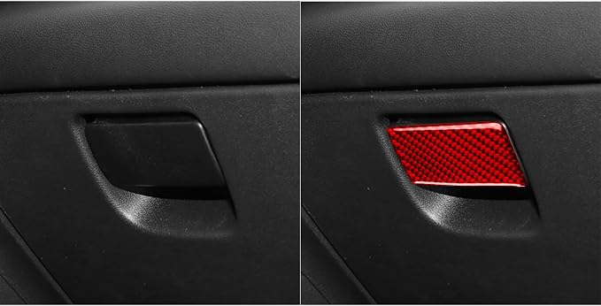 Real Carbon Fiber Trim for Chevy Malibu 9th Gen Accessories | for 2016-2024 Glove Box Switch Handle Panel Sticker Interior Thick Overlay Decal