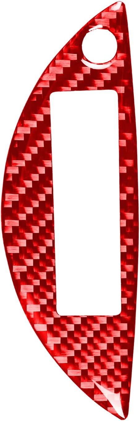 Red Gear Shift Box Panel Trim Stickers Compatible with Subaru BRZ/Scion FR-S/Toyota 86 2016 2017 2018 2019 2020 Car Interior Real Carbon Fiber Decals Accessories
