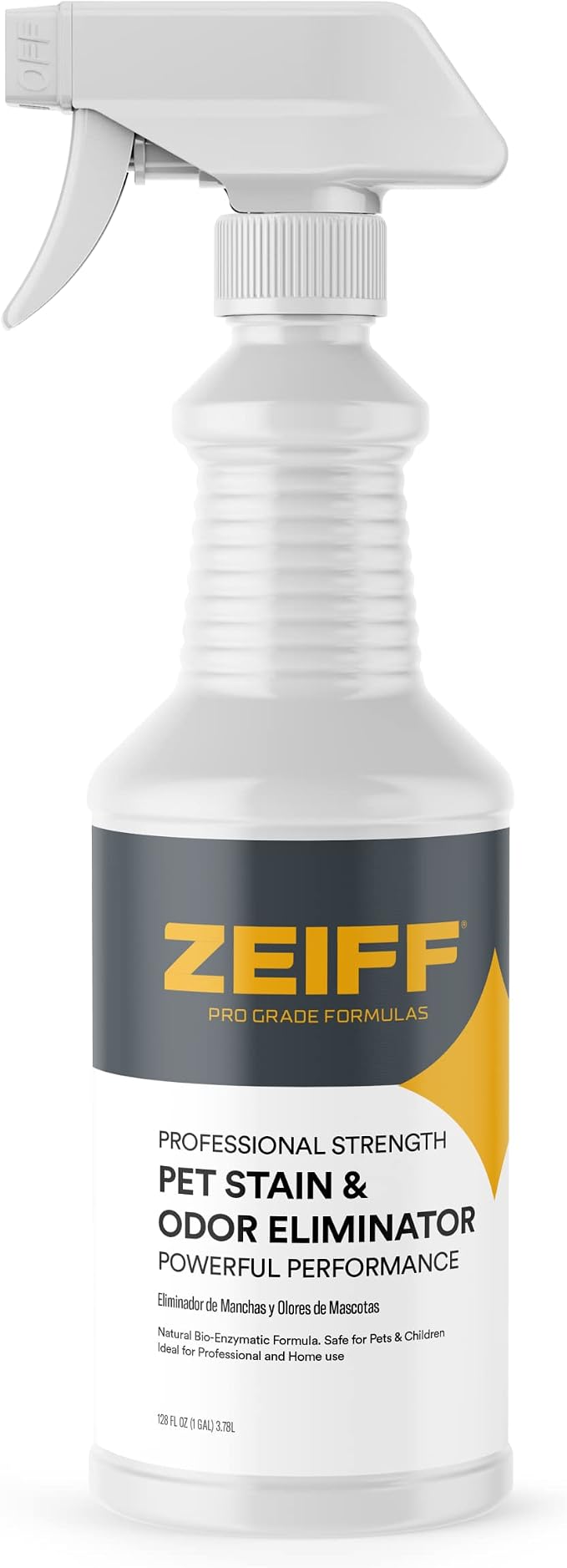 Zeiff Pet Stain and Odor Remover - Pet Odor Eliminator for Home and Professional Use - Carpet Stain Remover - Pet Urine Enzyme Cleaner for Dog and Cat Pee, Feces, and Fluids - 32 oz