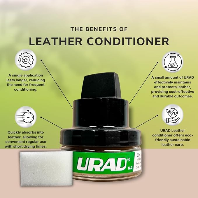 Leather Conditioner 50ml Neutral – Compact, All-in-One Leather Care for Shoes, Bags, Car Seats, and Furniture