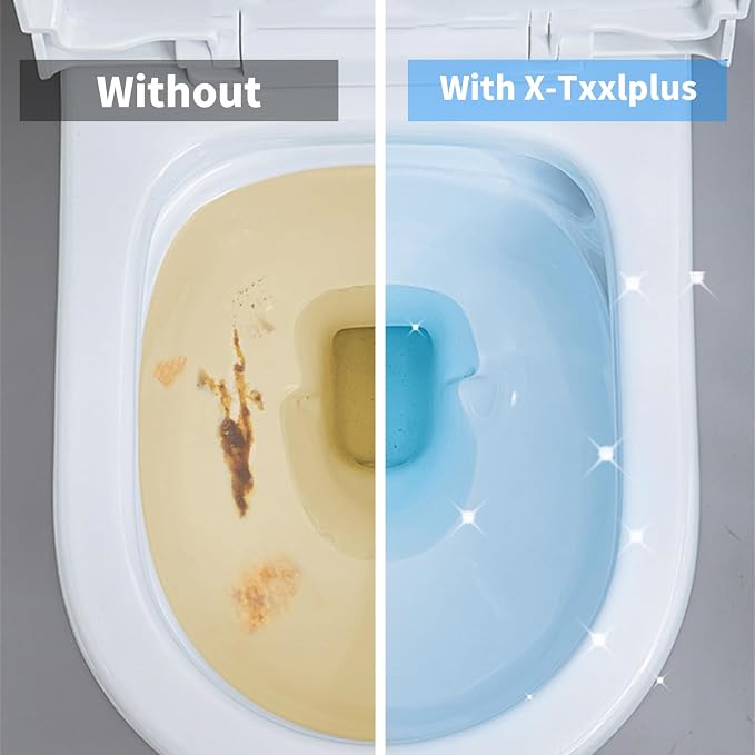 Automatic Toilet Bowl Cleaner with Unique Retrieval Rope - 3 Packs | Long Lasting Toilet Tank Cleaner, Blue Water Stain Remover and Deodorizer, Each Pack Lasts About 3 Months