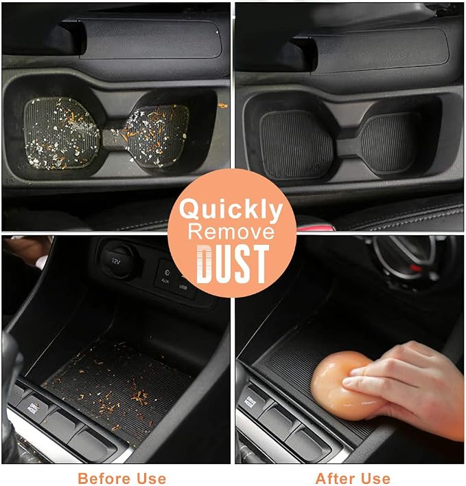 TICARVE Cleaning Gel for Car Detail Putty Cleaning Gel Auto Detail Tools Car Interior Cleaner Cleaning Mud Dust for Cars and Keyboard Cleaner Gel Clean Slime Reusable Car Vent Cleaner | Car Interior Cleaner Cleaning Slime Auto Detail Tools Putty Dust R...