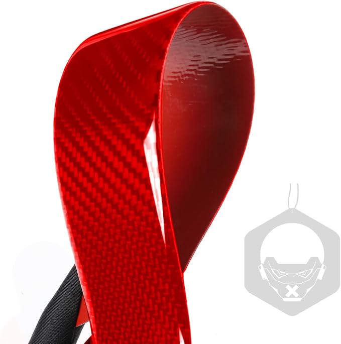 Car Control Gear Shift Knob Sticker Fit for Chrysler 300 2011-2023 | for Chrysler 300 / 300C / 300S / Limited/Touring/Base 2011-2023|Red Real Carbon Fiber|Trim Decals Accessories|Thick Overlay