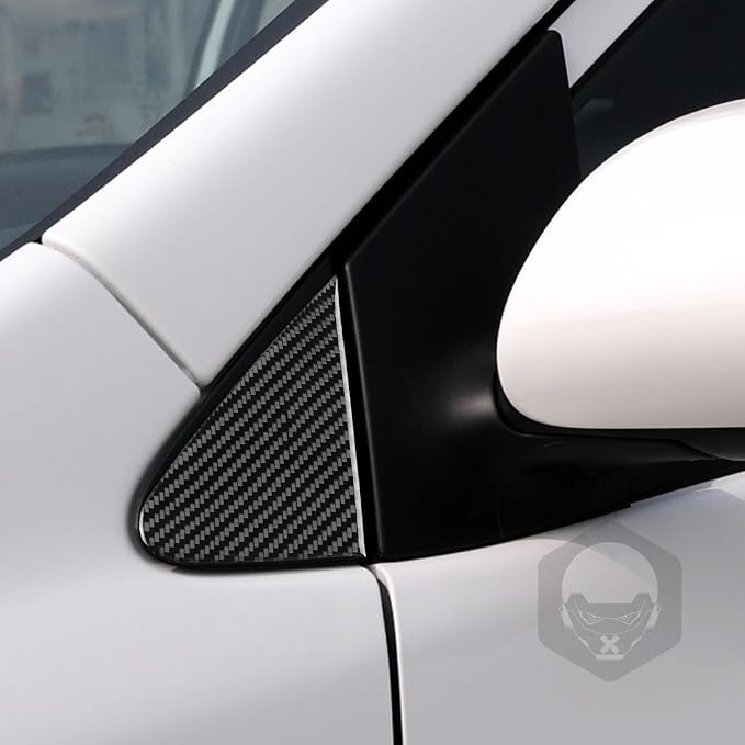 Exterior A-Pillar Trim for Toyota Corolla 2009-2013 Accessories Black | Soft Carbon Fiber | Upgrades for Car | Only for Left-Hand Drive | Anti-Scratch | Sporty Style