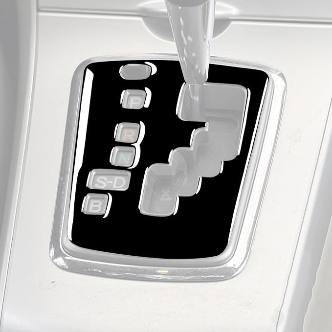 Glossy Bright Piano Black Car Center Console Shifter Transmission Panel Gear Cover Decoration Sticker Interior Trim Compatible with Toyota Corolla 2009 2010 2011 2012 2013 Auto Trim Accessories