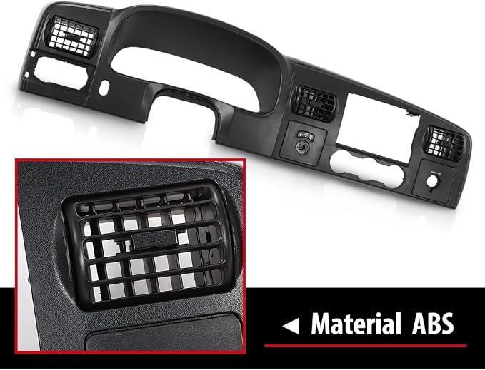 DOTCOM Dashboard Trim Panel Fit Ford F250 F350 Super Duty 2005-2007 | Dash Cover,Black