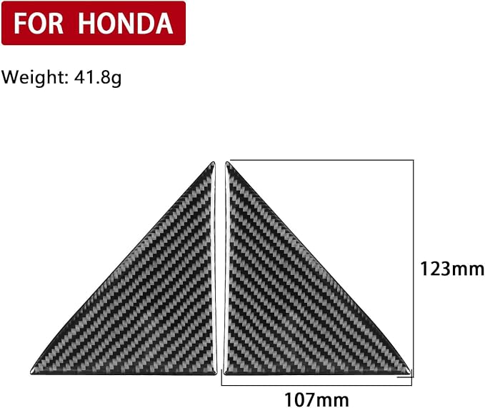 Real Carbon Fiber Trim for Honda Accord Accessories | for 2003 2004 2005 2006 2007，Gear Shift Box Panel Side Strips，Interior Dash Panel，Thick Overlay Sticker Decal