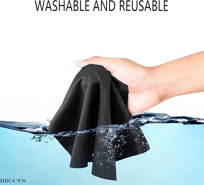 Glasses Cleaning Cloths(12 pcs),Microfiber Eyeglass Cleaner Cloth, Lens Wipes Cloth for Cleaning Eyeglasses, Cell Phones, Screens, Lenses, Electronics and All Delicate Surface