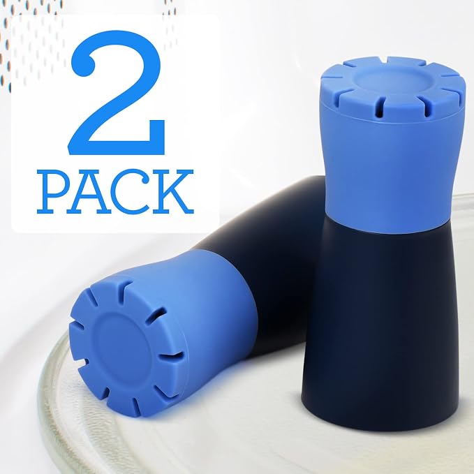 IMPRESA 2 Pack Blue Microwave Steam Cleaner for Quick and Effortless Cleaning - Microwave Cleaning Device with Vinegar and Water for Grime and Odor Removal