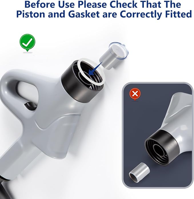 MaxxGeek Toilet Plunge Blaster, High Pressure Toilet Plunger, High-Pressure Air Drain Blaster Plunge Blaster Multi-drain Unclogger for Toilets, Bathroom Floor, Drain Sinks and Plumbing Clogs.