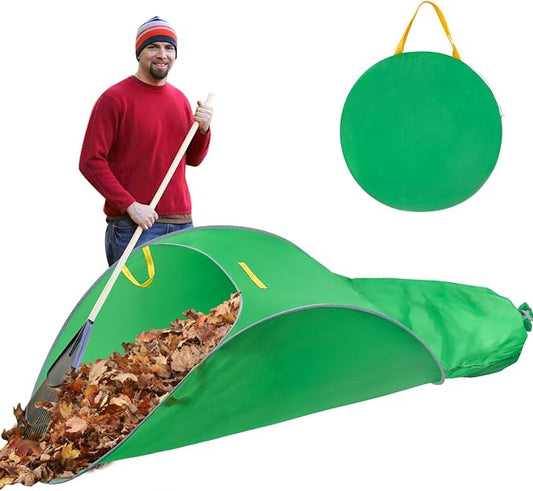 UQM Leaf Collector, Portable Pop Up Leaf Bags, Foldable Leaf Pick Up Tools | Foldable Leaf Pick Up Tools, Reusable Yard Garden Bags for Leaves Lawn Trash