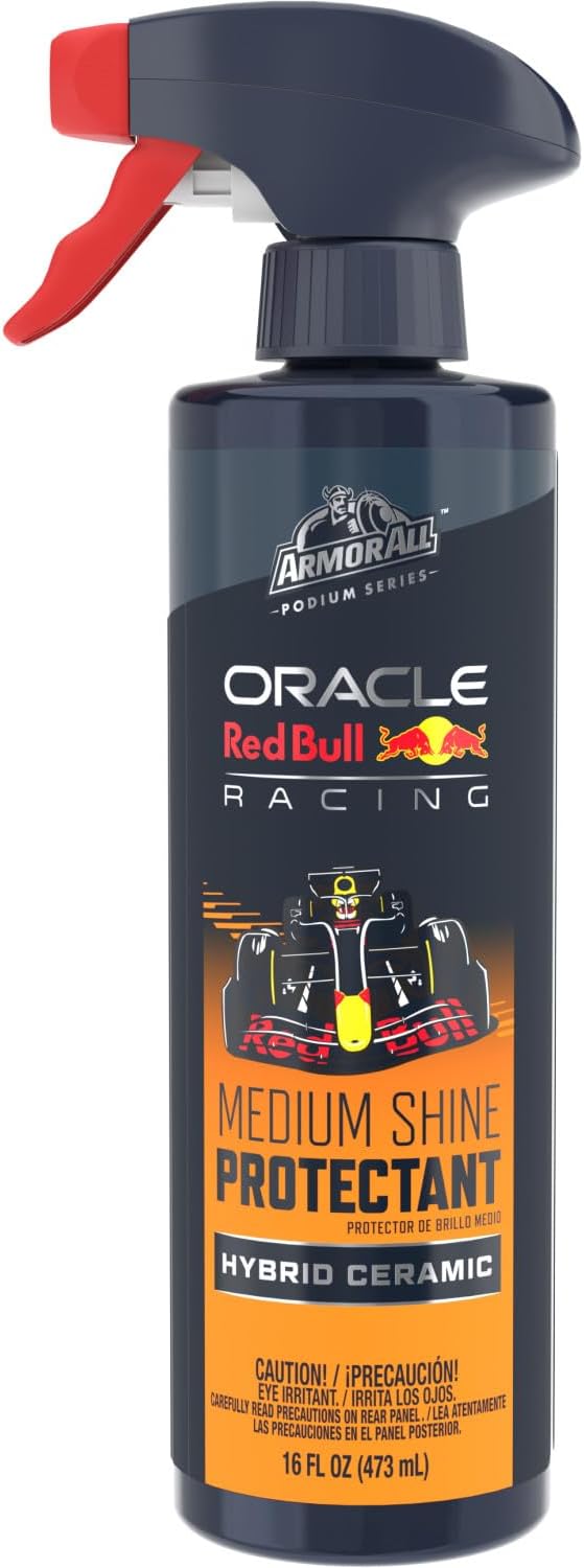 Armor All Podium Series Hybrid Ceramic Medium Shine Protectant Spray, 16 fl oz, Car Interior Protectant Developed in Collaboration with Oracle Red Bull Racing