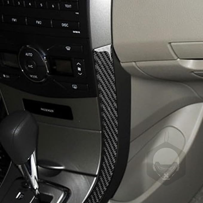 Side Strip Lower Trim for Toyota Corolla 2009-2013 Accessories Black | Soft Carbon Fiber | Upgrades for Car | Only for Left-Hand Drive | Anti-Scratch | Sporty Style