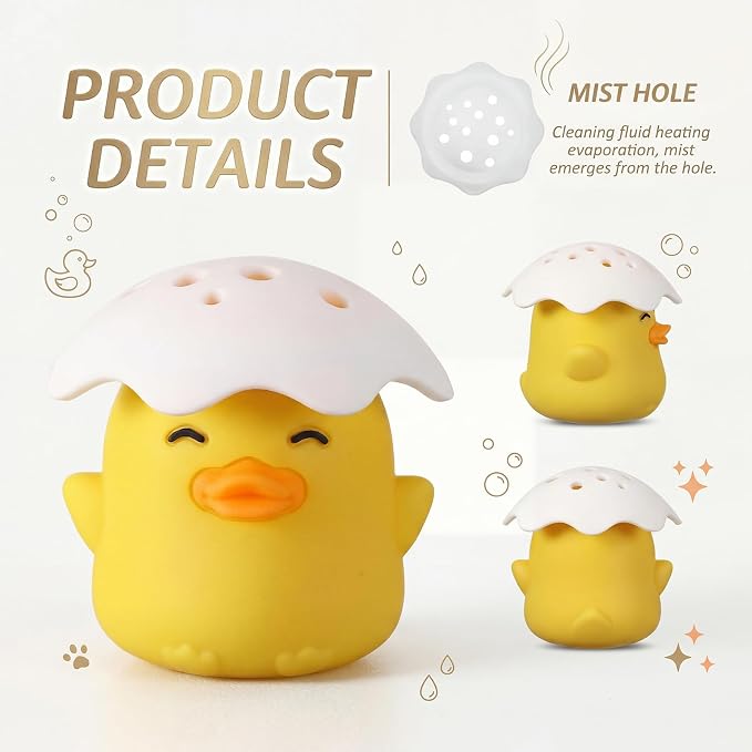 Mifoci 2 Pcs Microwave Steam Cleaner with 2 Matching Towels Duck Microwave Cleaner Add Vinegar and Water Clean Easily in Minutes for Kitchen Office Cleaning Gadgets Accessories Gifts