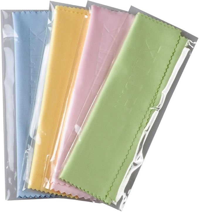 Microfiber Screen Cleaning Cloths for Cell Phones, Tablets, LCD TV and Laptop, Camera Lenses, Surface Tablet, Monitor, Car GPS Screens, Spectacles, Glasses, Watches 6 x 7 inches 4-Pack