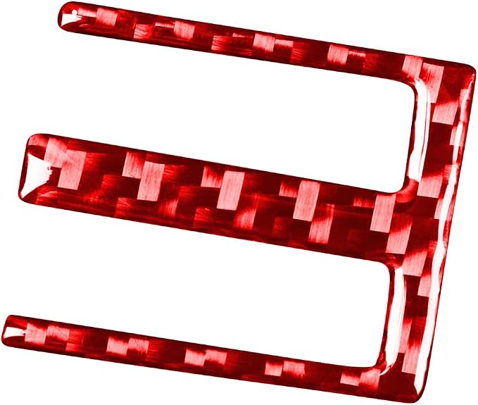 Red Real Carbon Fiber Accessories Central Console Vent A/C Air Vent Decals Compatible with Subaru BRZ/Scion FR-S/Toyota 86 2016 2017 2018 2019 2020 Car Trim Stickers